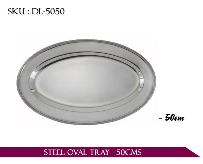 STEEL OVAL TRAY - 50CMS *12*