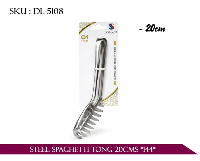 STEEL SPAGHETTI TONG 20CMS *144*