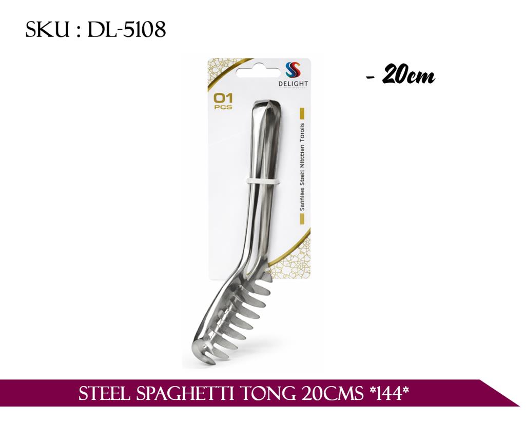 STEEL SPAGHETTI TONG 20CMS *144*