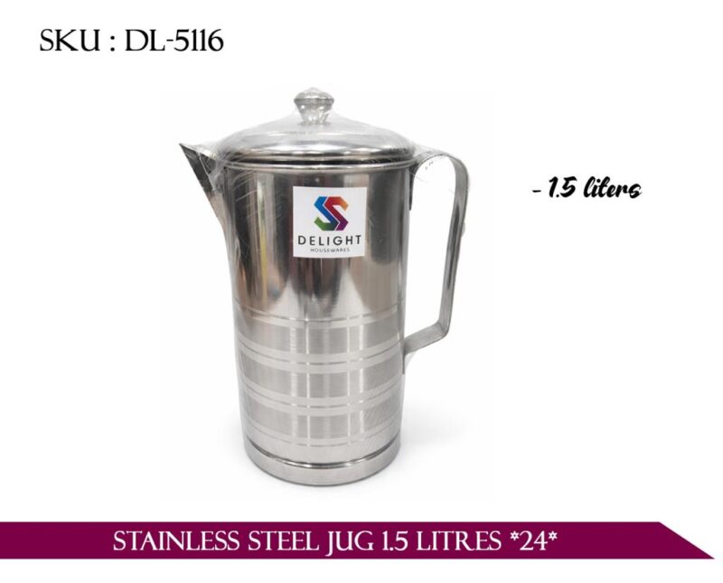 STAINLESS STEEL JUG 1.5 LITRES *24*
