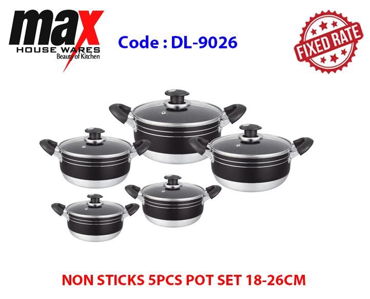 NON STICKS 5PCS POT SET 18-26CM