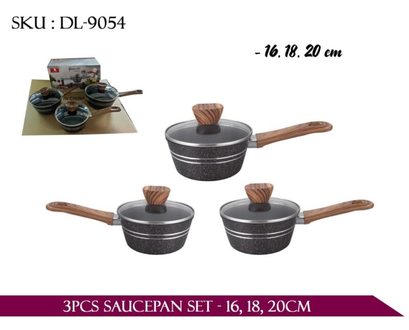 3PCS SAUCEPAN SET - 16, 18, 20CM
