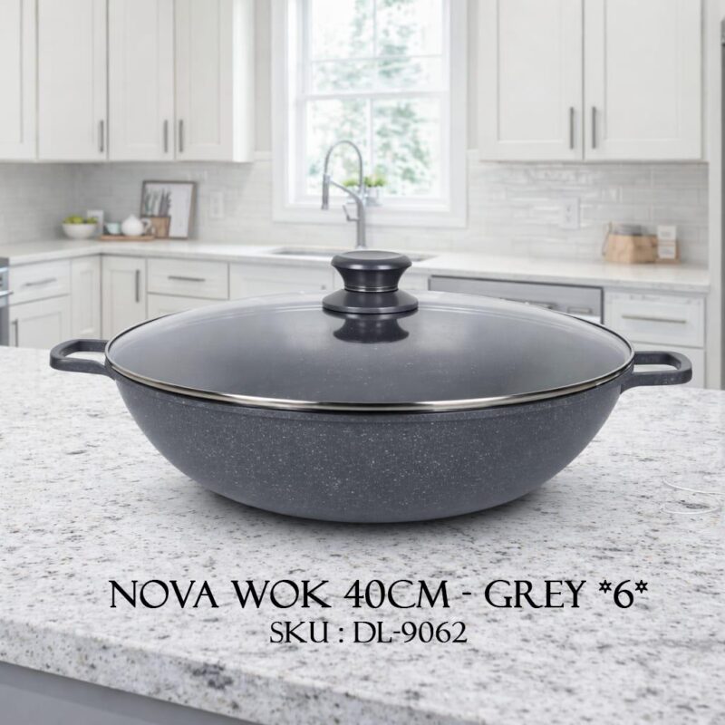 NOVA WOK 40CM - GREY *6*