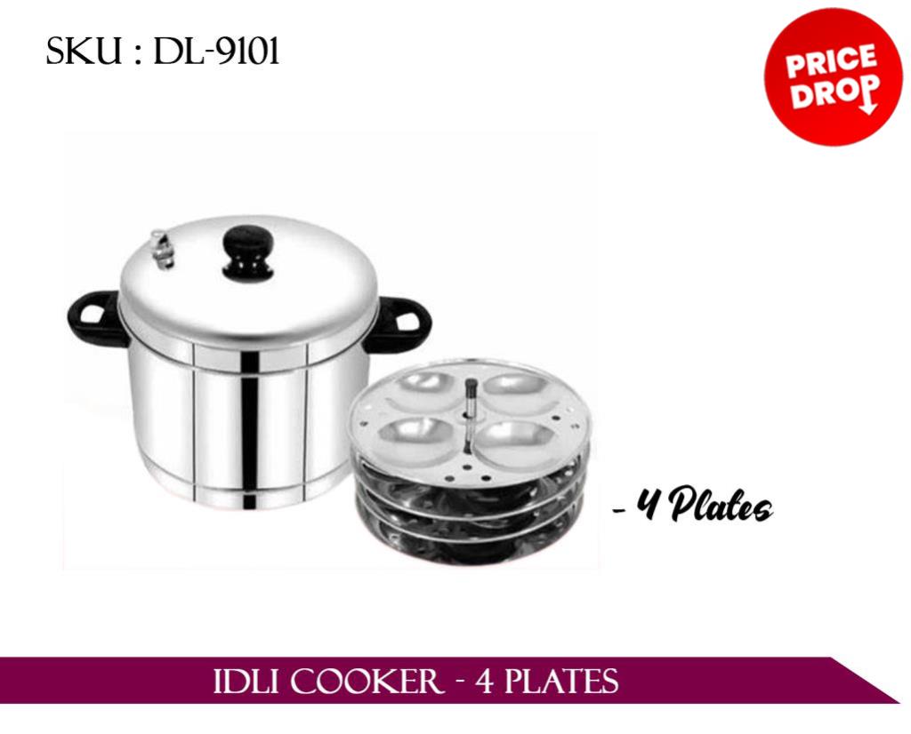 IDLI COOKER - 4PLATES (DL-9101) *6*