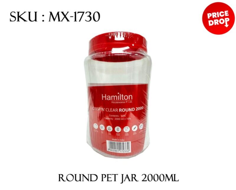ROUND PET JAR 2000ML *48*