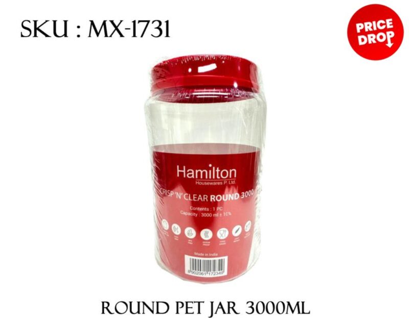 ROUND PET JAR 3000ML *24*