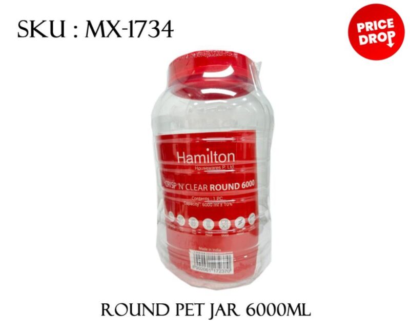 ROUND PET JAR 6000ML *12*