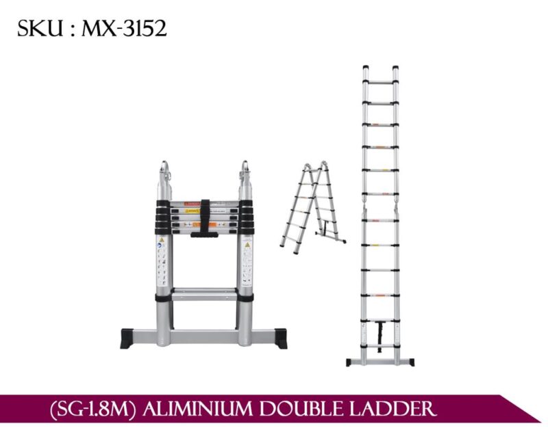 (sg-1.8m) Aliminium double ladder