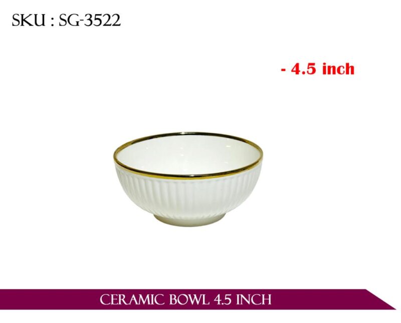 CERAMIC BOWL 4.5INCH