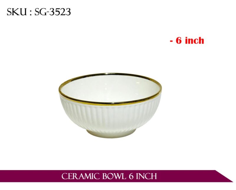 CERAMIC BOWL 6INCH