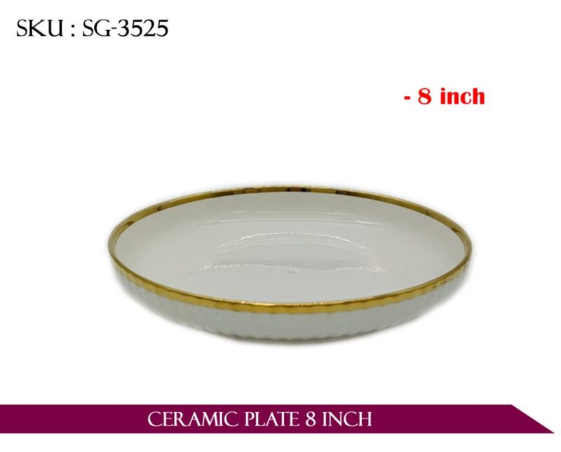 CERAMIC PLATE 8INCH