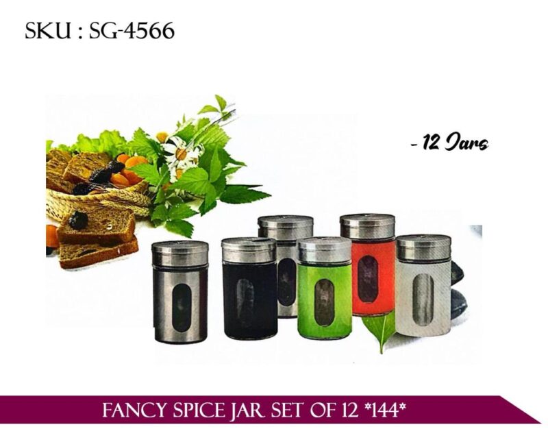 FANCY SPICE JAR SET OF 12 *144*