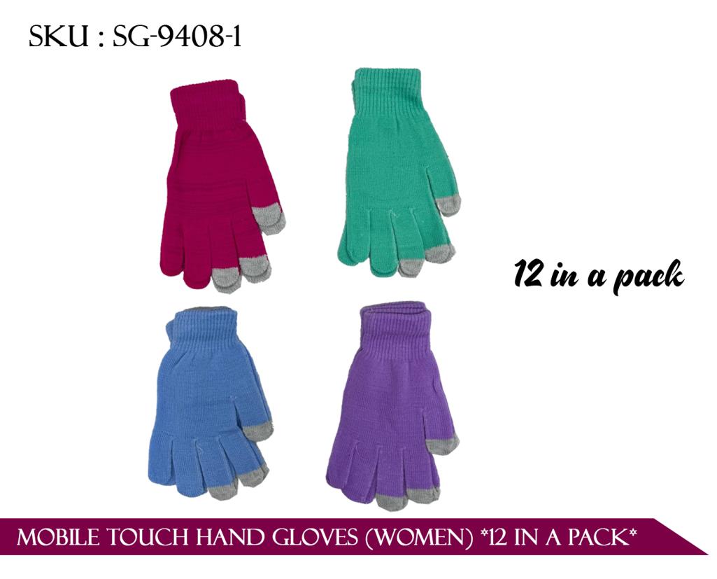 MOBILE TOUCH HAND GLOVES (WOMEN) *12* *120*