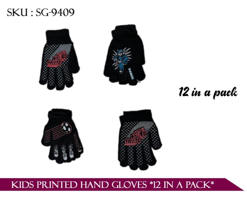 KIDS PRINTED HAND GLOVES *12* *120*