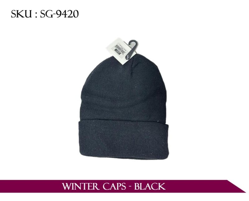WINTER CAPS - BLACK