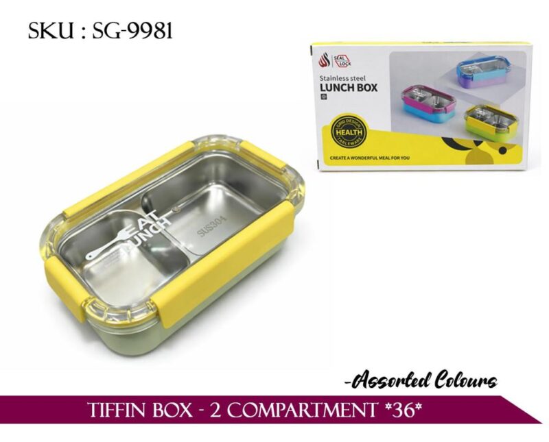 TIFFIN BOX - 2 COMPARTMENT *36*