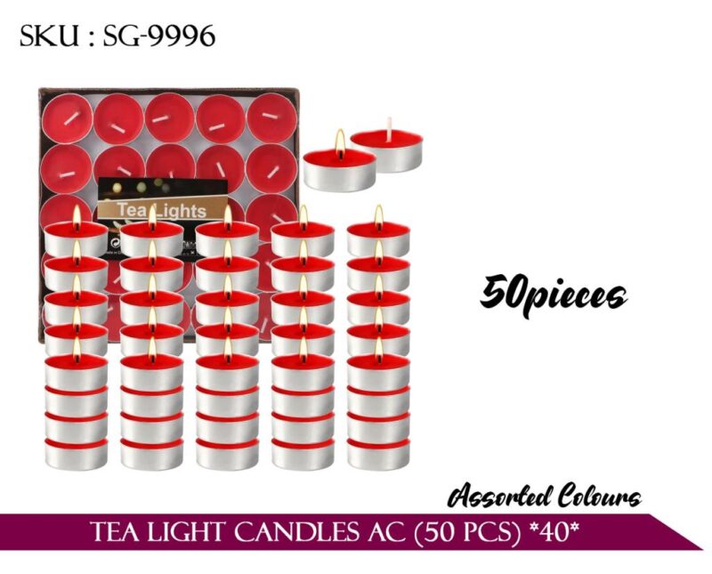 Tea Light candles Assorted colours (50 PCS) *40*