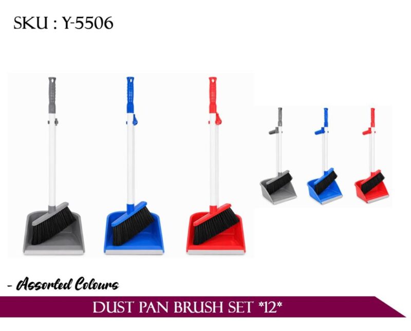Dust pan brush set *12*